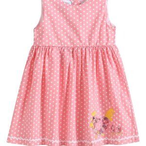 Lil Cactus Baby girl  Pink dot floral rooster dress size 3-6 Months NEW
